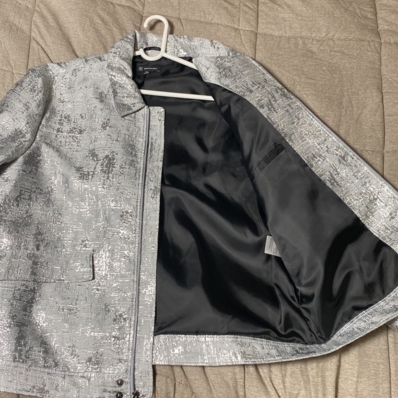 I.N.C International Concepts Men silver tweed jacket - Picture 8 of 10